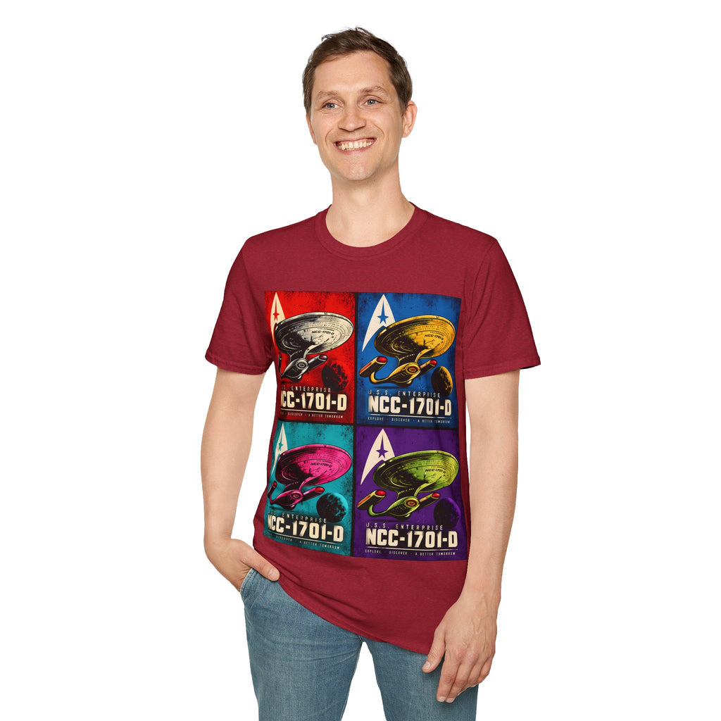 Starship NCC-1701-D Pop Art T-Shirt