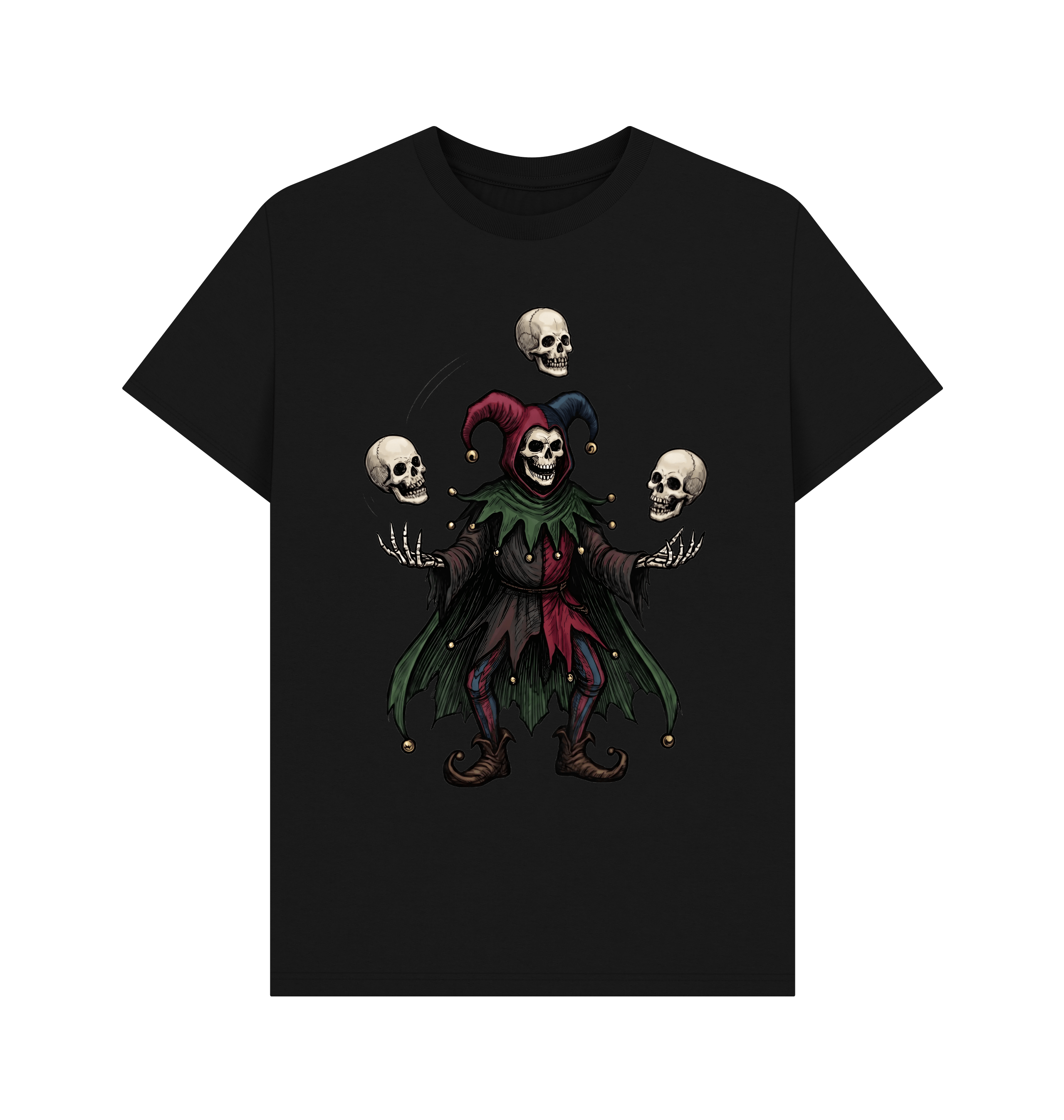 Black Printed T-shirt Front