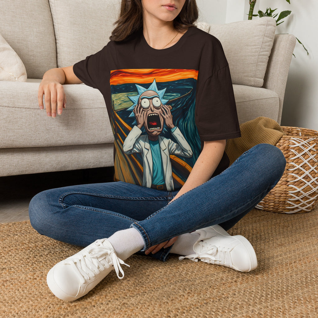 Rick Scream Tee — Rick and Morty Parody of The Scream T-Shirt