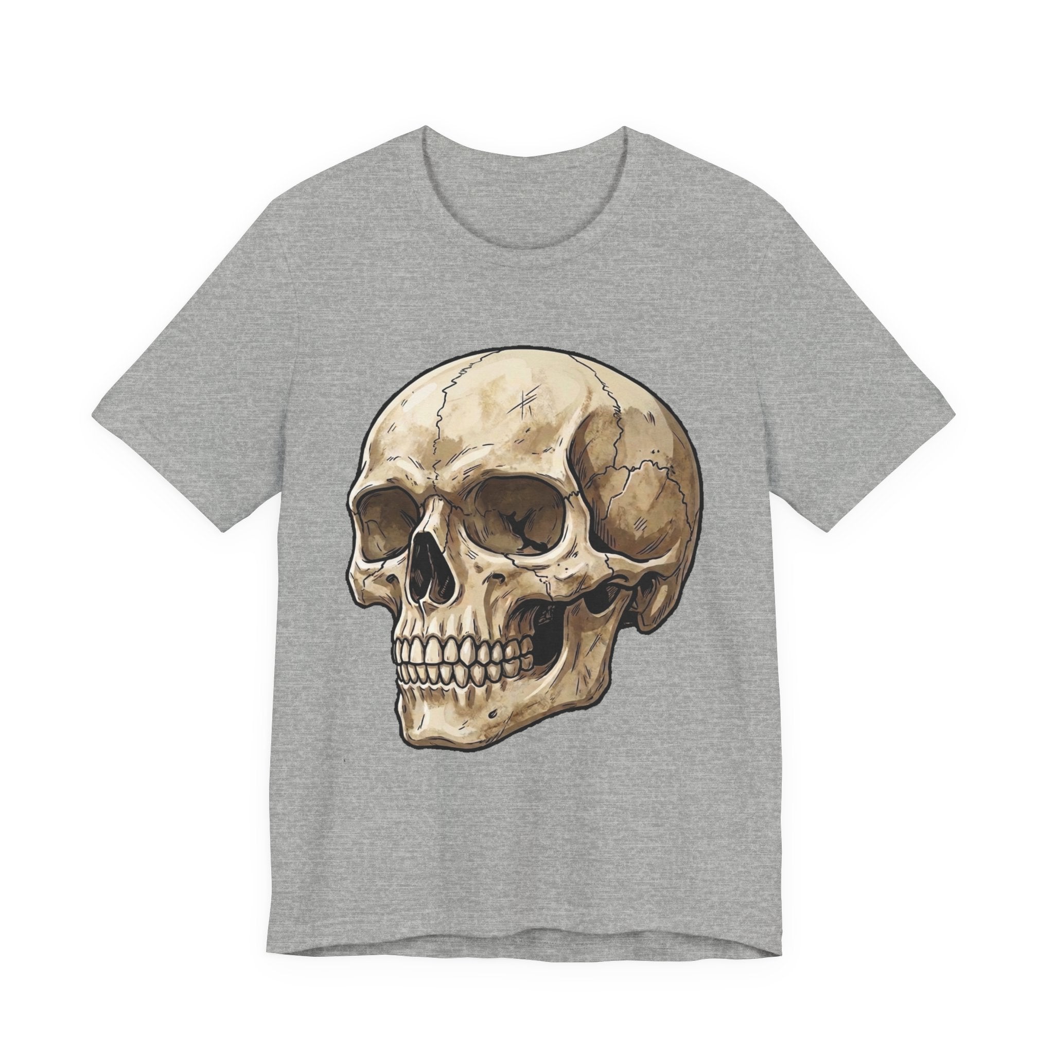 Skull Illustration T-Shirt — Vintage Anatomical Skull Tee