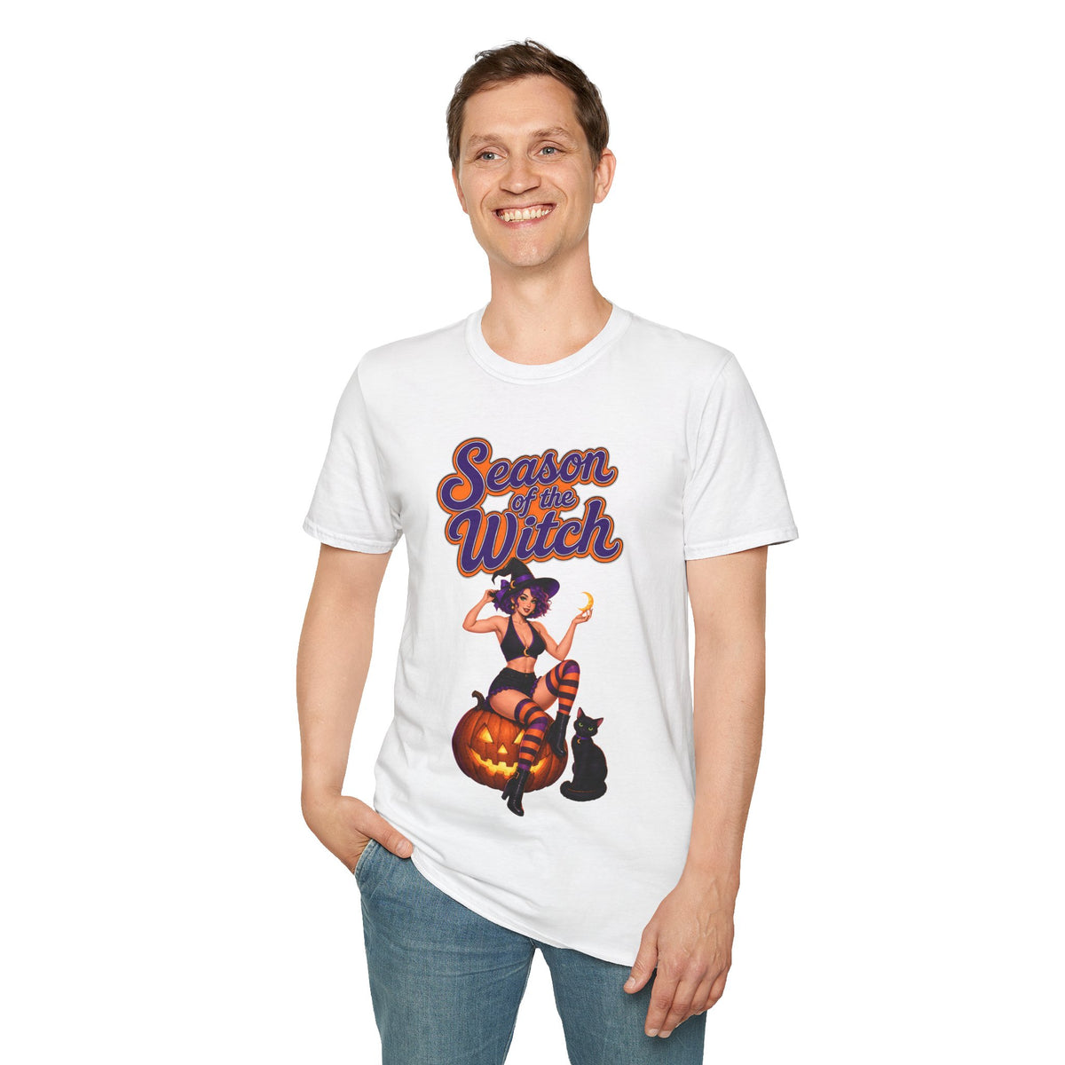 Season of the Witch T-Shirt - Retro Halloween Witch Graphic Tee