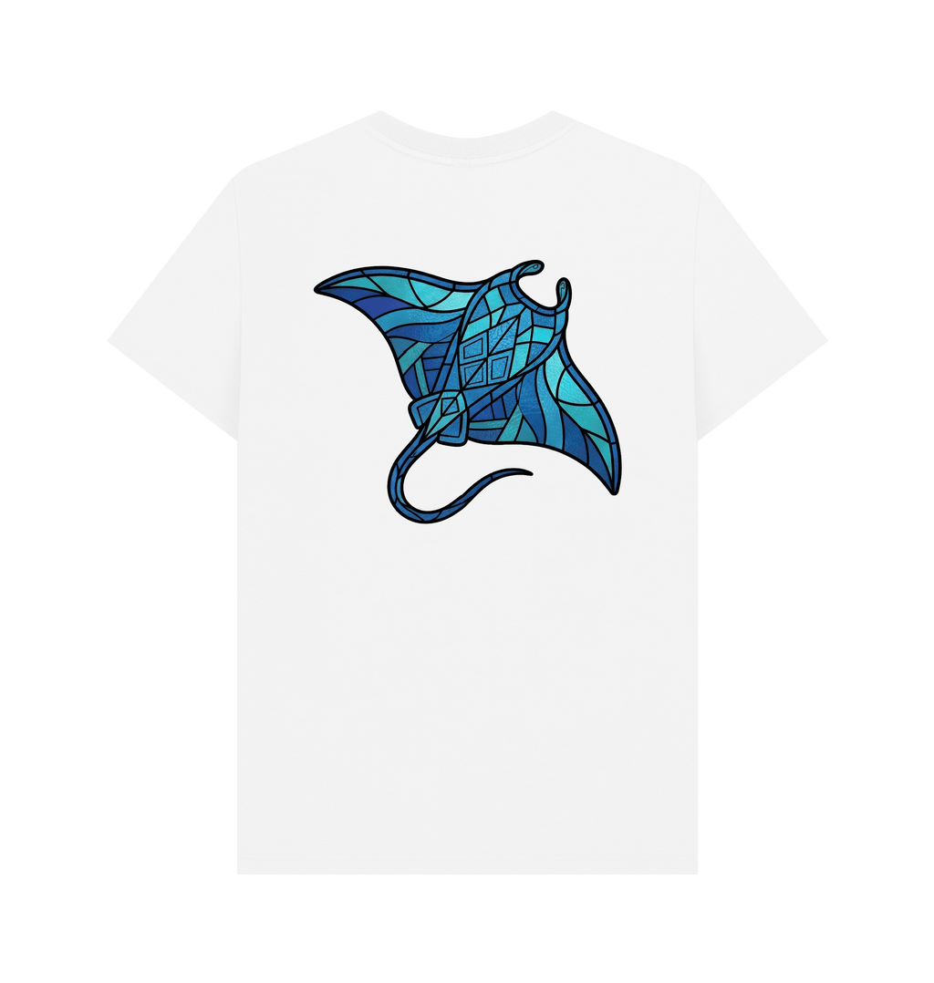 White Printed T-shirt Back