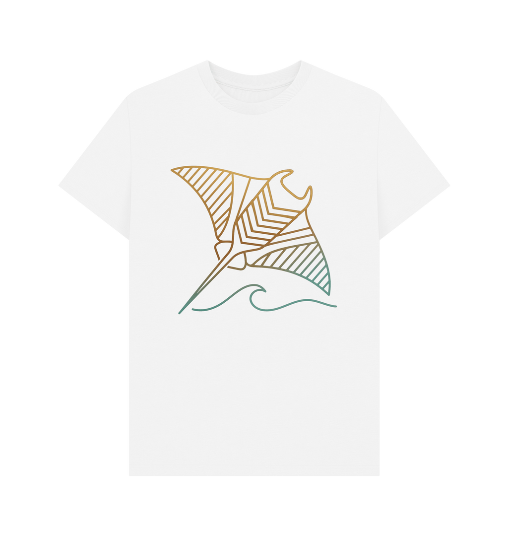 White Printed T-shirt Front