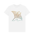 White Printed T-shirt Front