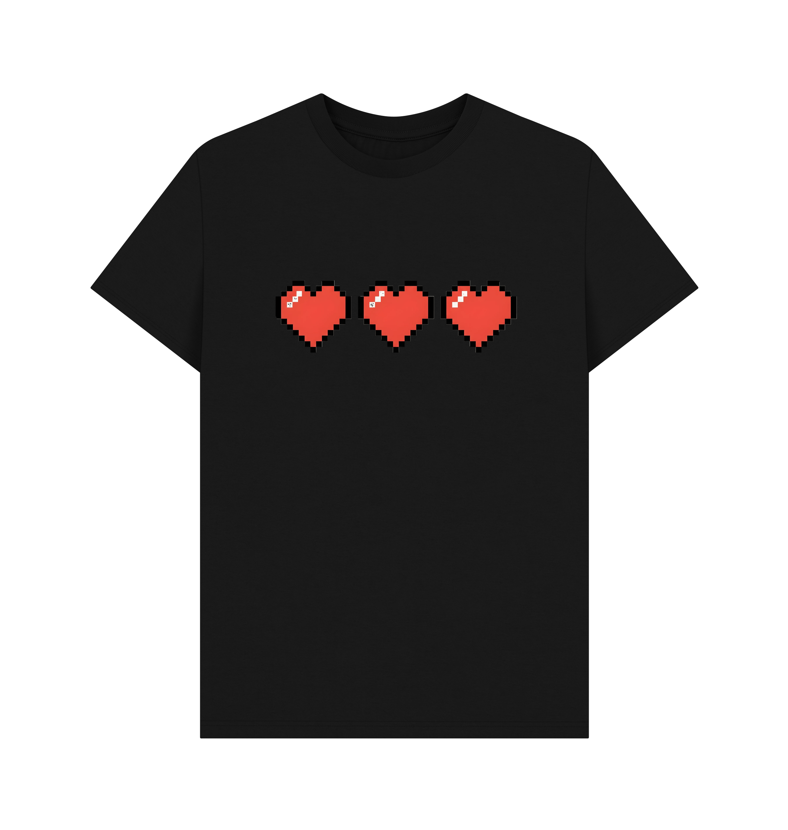 Black Printed T-shirt Front
