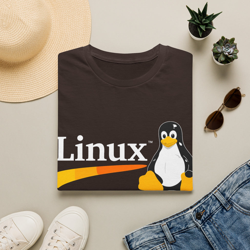 Linux Penguin Logo T‑Shirt — Retro Tech Tee for Developers & Open Source Fans