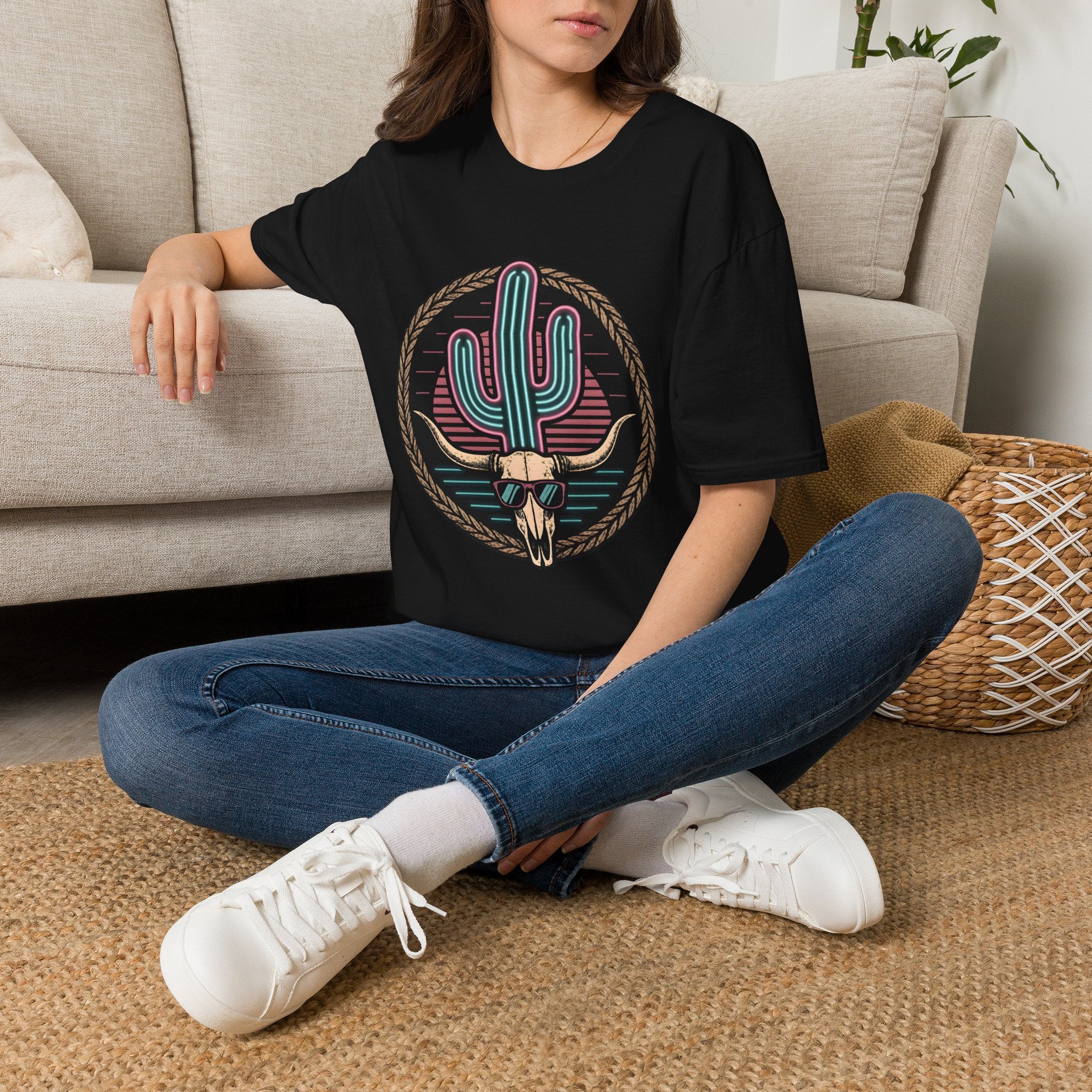 Cool as a Cactus - Summer Cactus / Skull T-Shirt