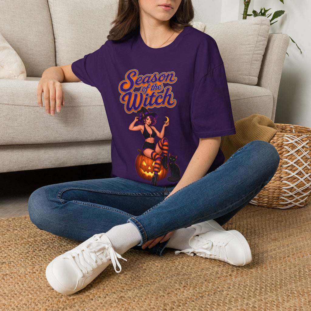 Season of the Witch T-Shirt - Retro Halloween Witch Graphic Tee