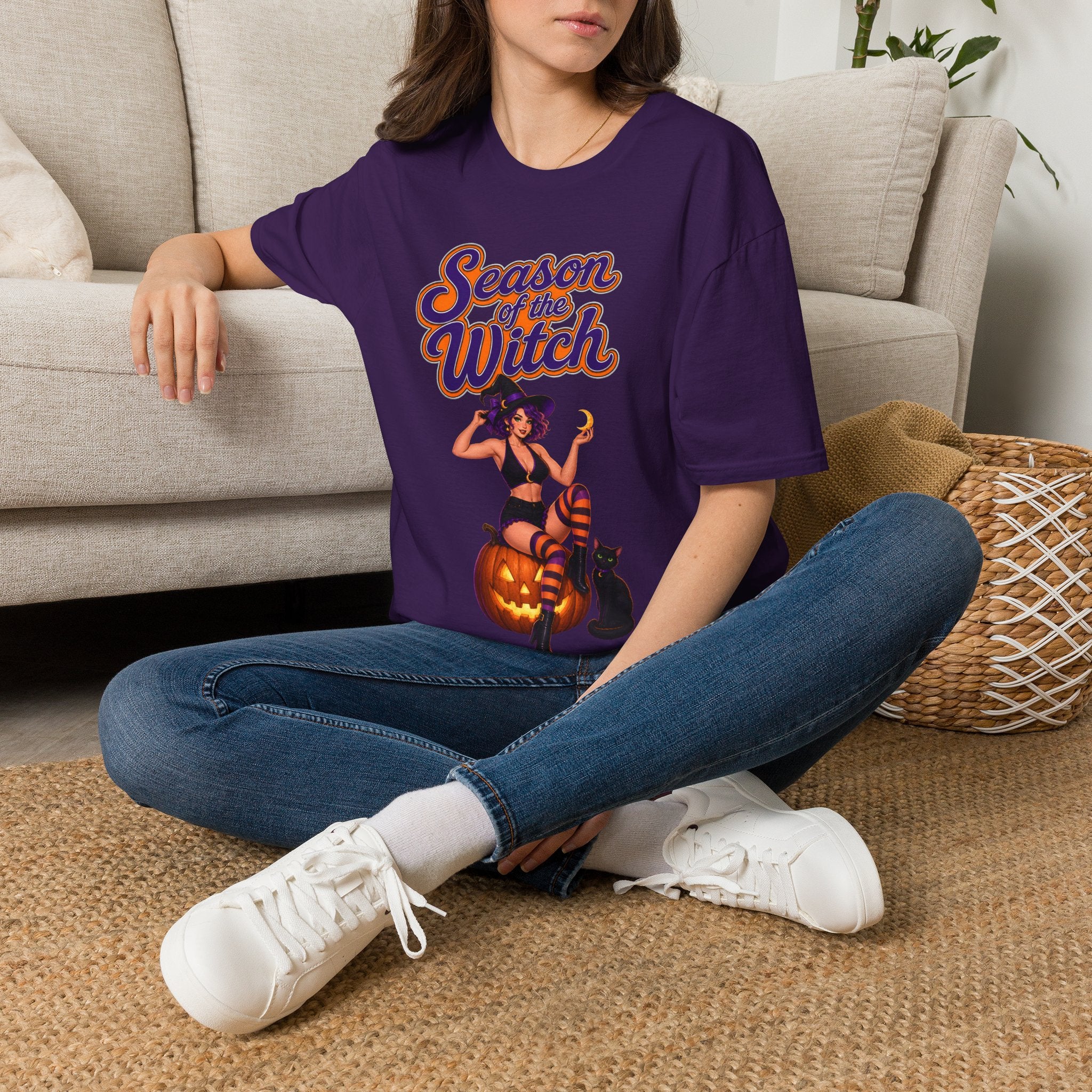 Season of the Witch T-Shirt - Retro Halloween Witch Graphic Tee