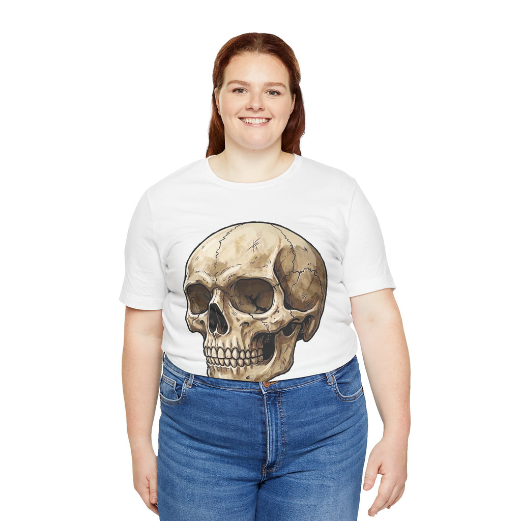 Skull Illustration T-Shirt — Vintage Anatomical Skull Tee