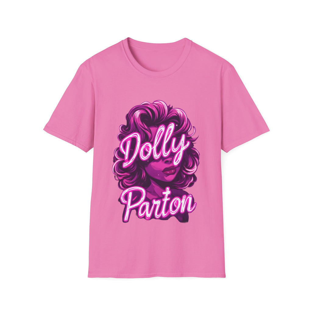 Dolly Parton Graphic T-Shirt — Retro Pink Portrait Tee for Fans & Concerts
