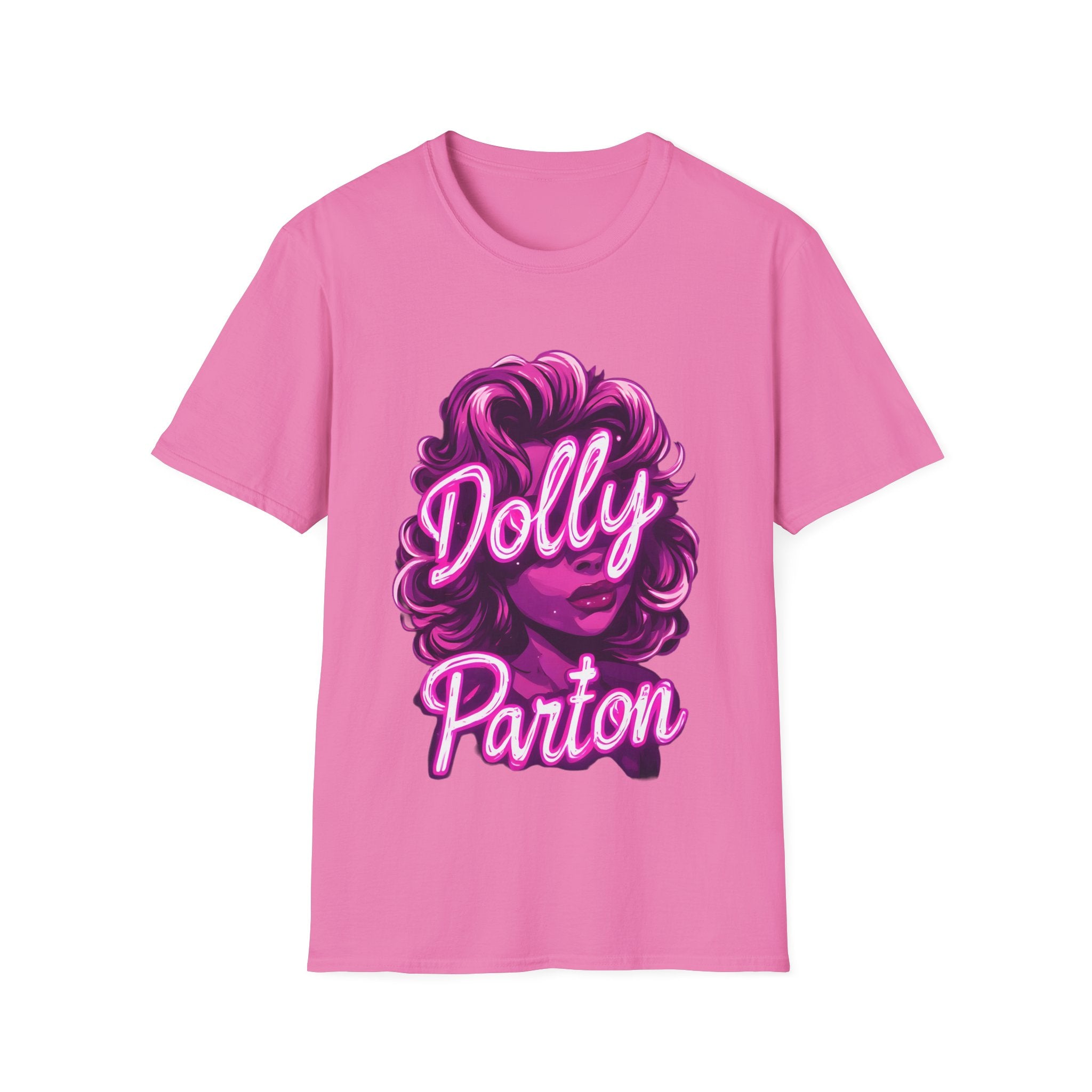 Dolly Parton Graphic T-Shirt — Retro Pink Portrait Tee for Fans & Concerts