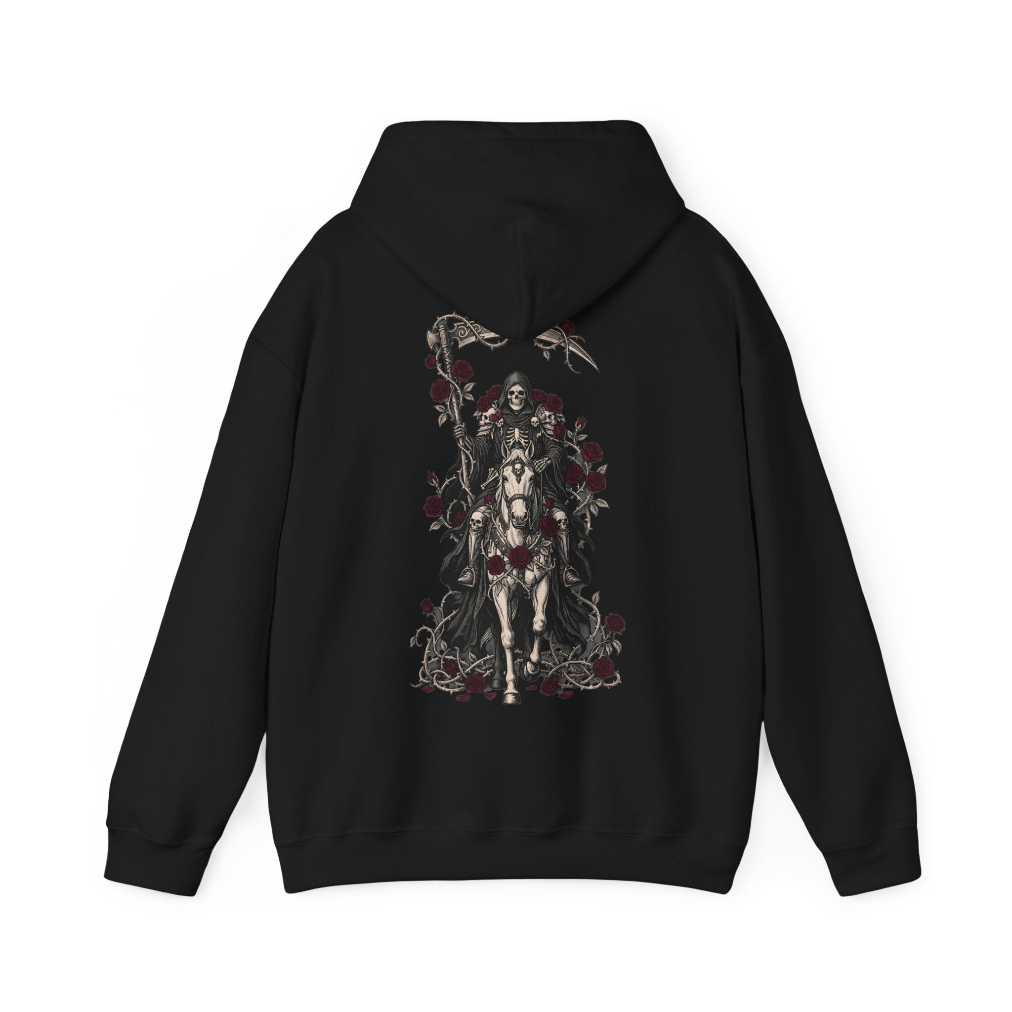 Funeral Flowers - Gothic / Dark Fantasy Floral Grim Reaper Hoodie