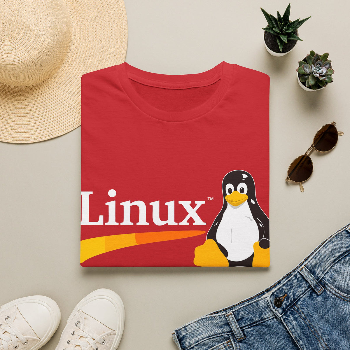 Linux Penguin Logo T‑Shirt — Retro Tech Tee for Developers & Open Source Fans