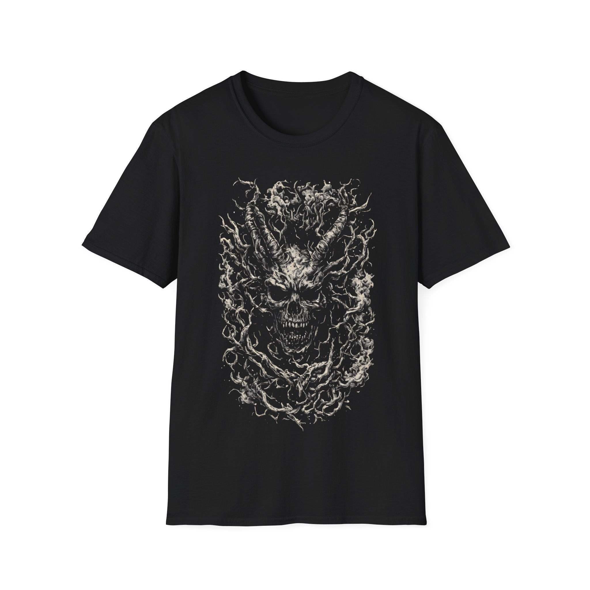 Skull of Roots Graphic T-Shirt — Dark Botanical Horror Tee