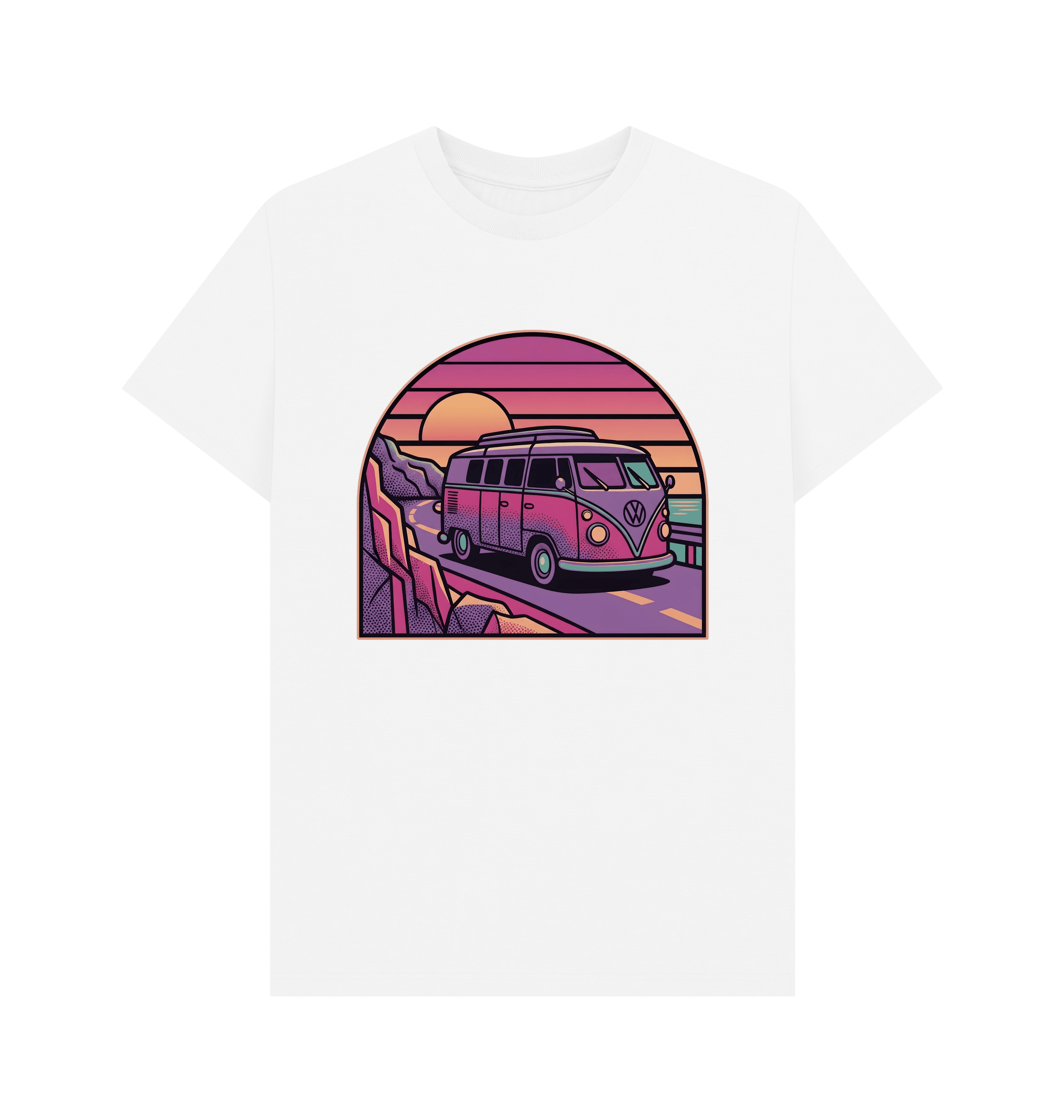 White Printed T-shirt Front