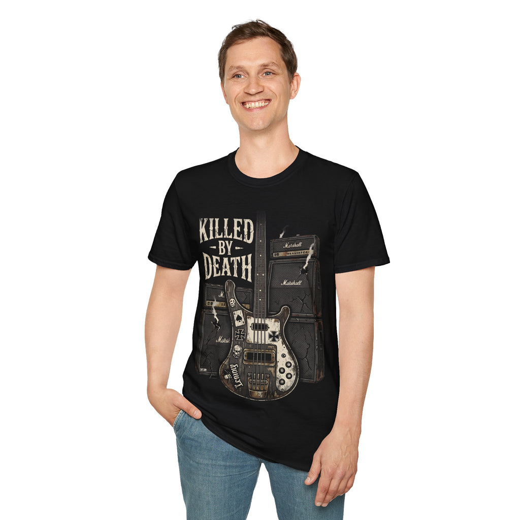 KILLED BY DEATH Motorhead Lemmy inspired Bass Tee