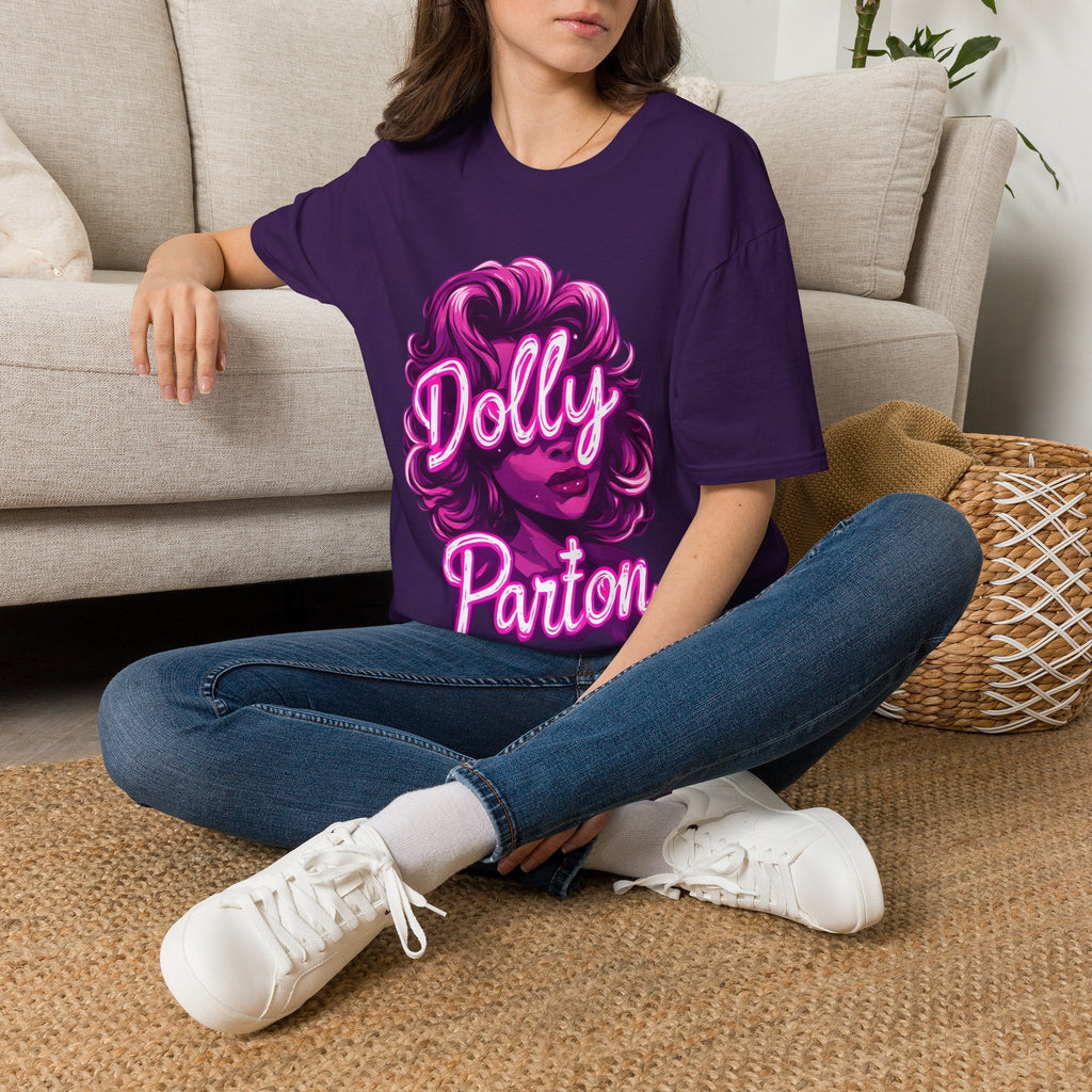 Dolly Parton Graphic T-Shirt — Retro Pink Portrait Tee for Fans & Concerts