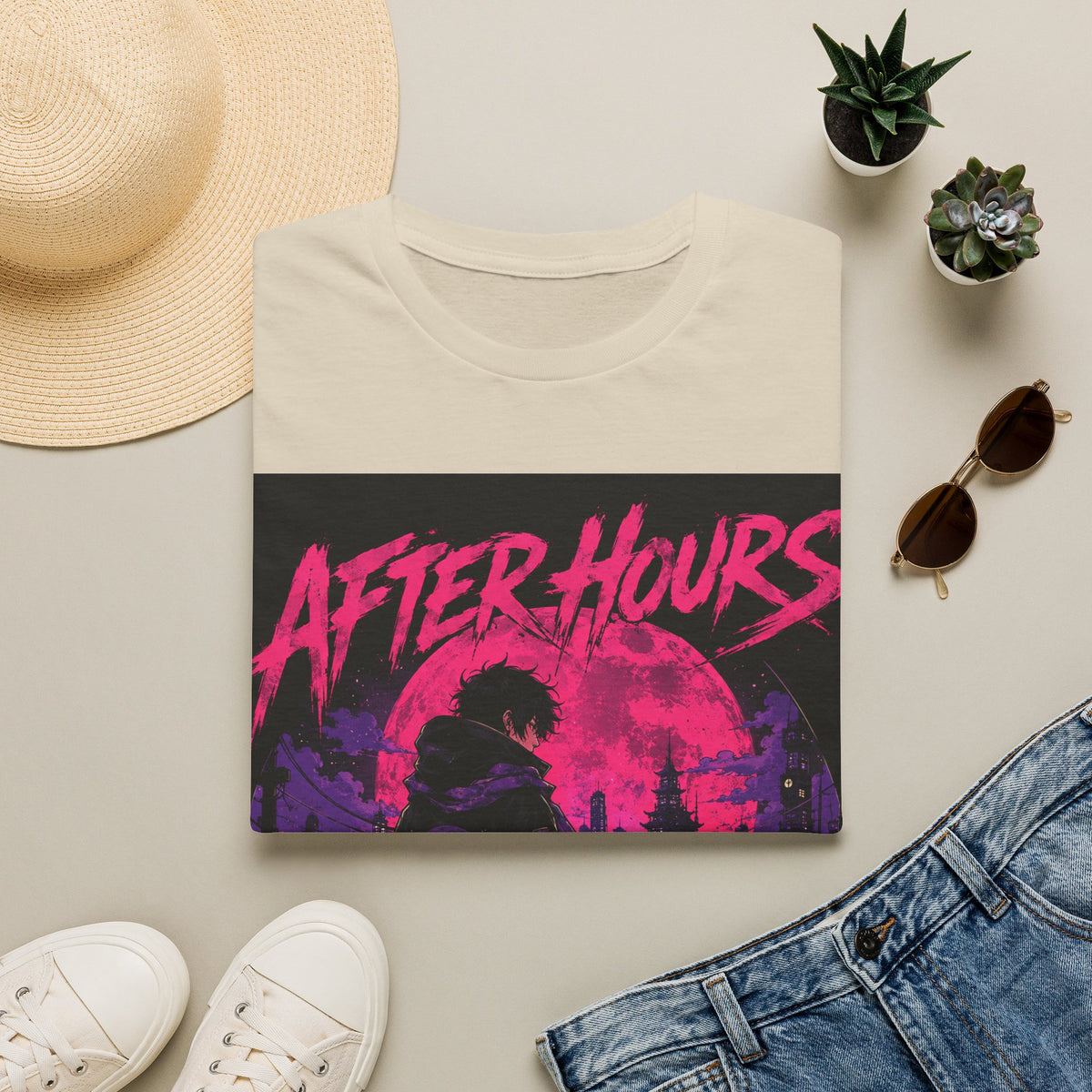 After Hours Graphic T-Shirt — Neon Night City Retro Tee