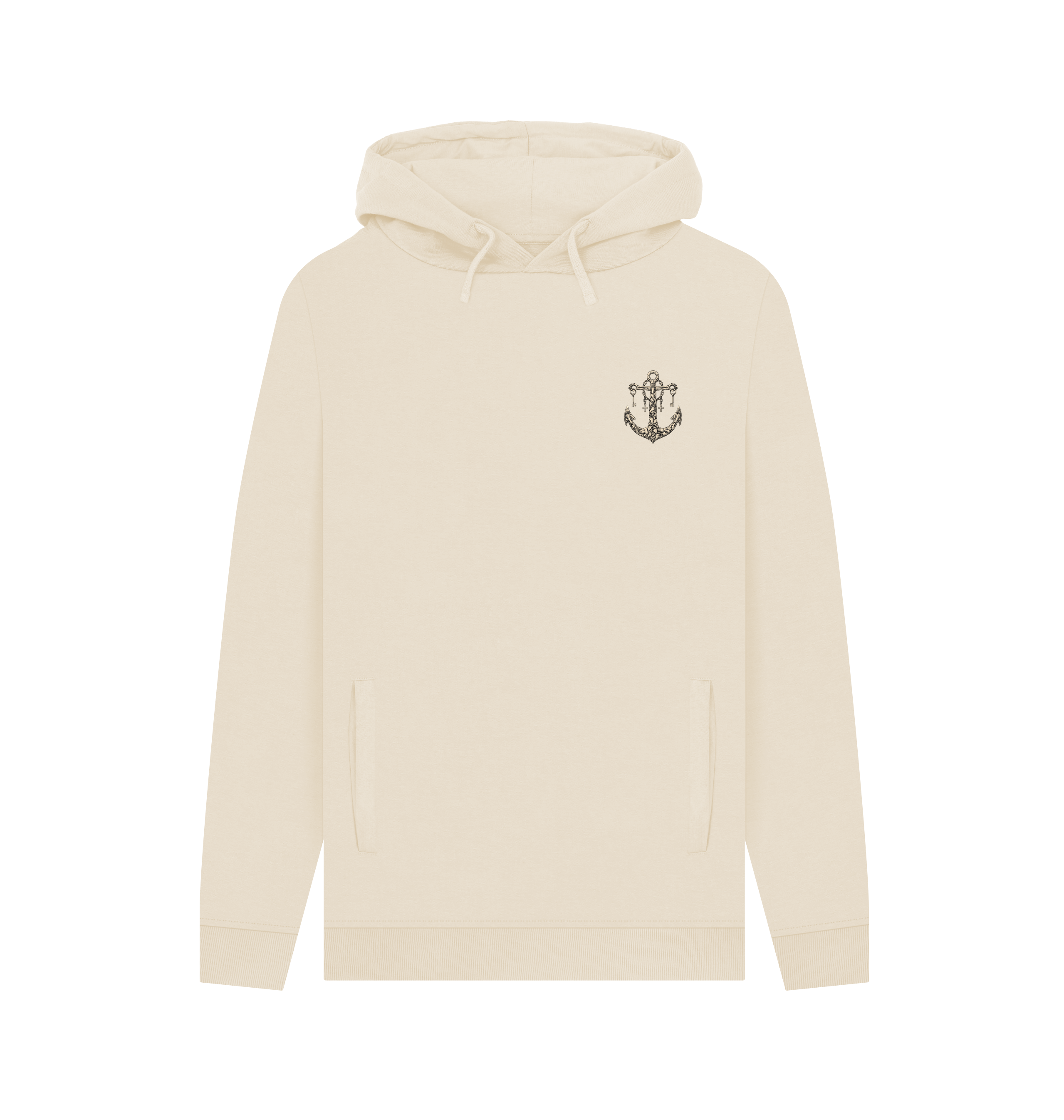 Oat Printed Hoody Front