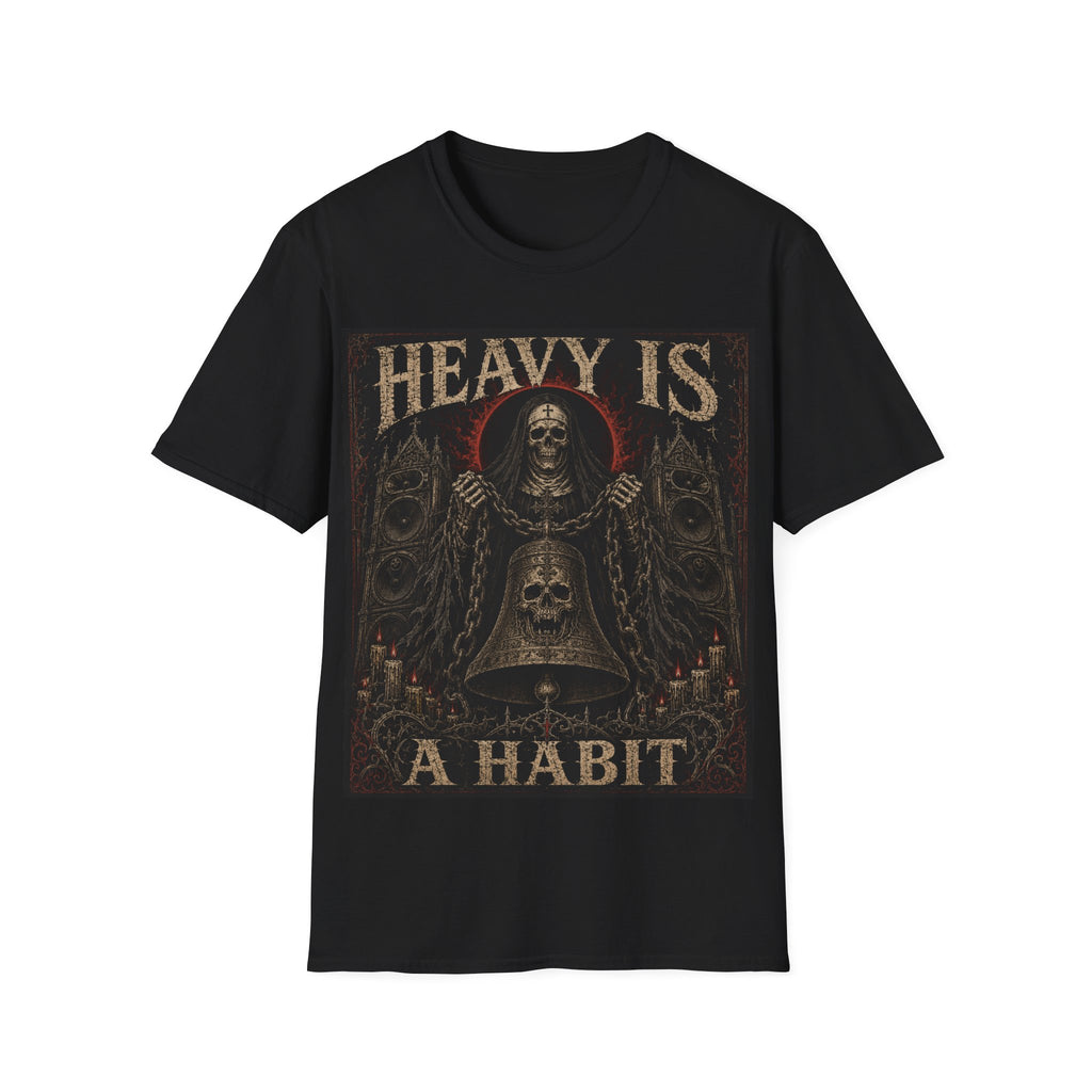 Heavy Is T-Shirt — Gothic Skull Metal Band Tee