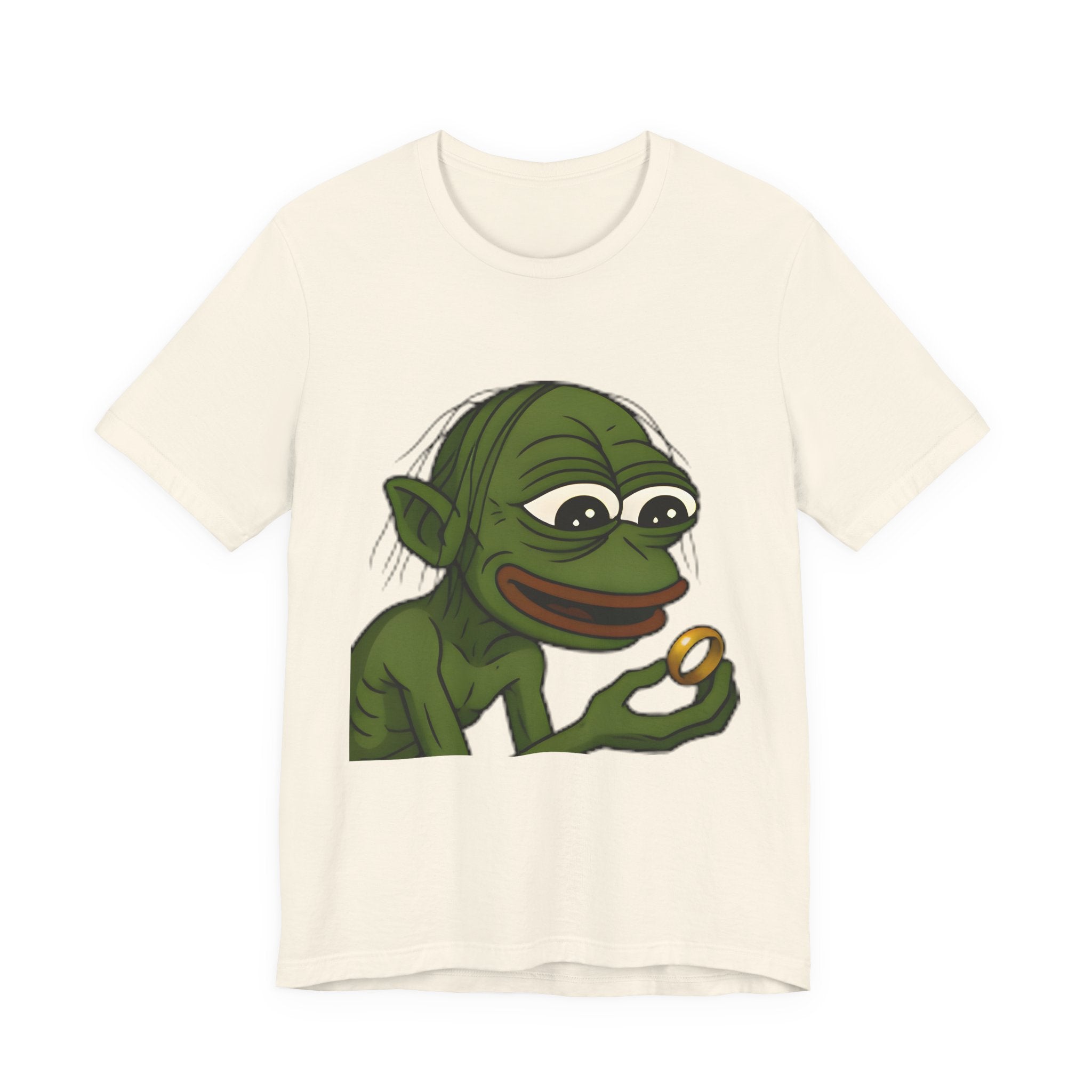 Fantasy Creature Tee — Gollum-Inspired Frog Holding Ring Graphic T-Shirt