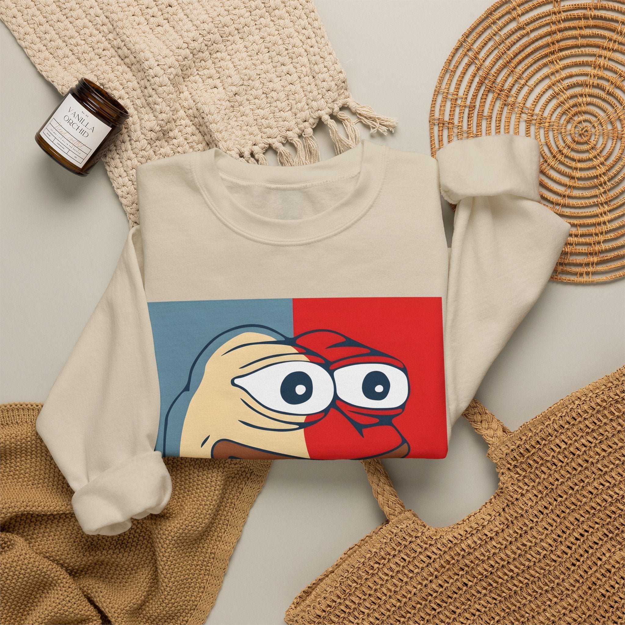 FeelsGoodMan Sweatshirt - Retro Meme Pepe Crewneck