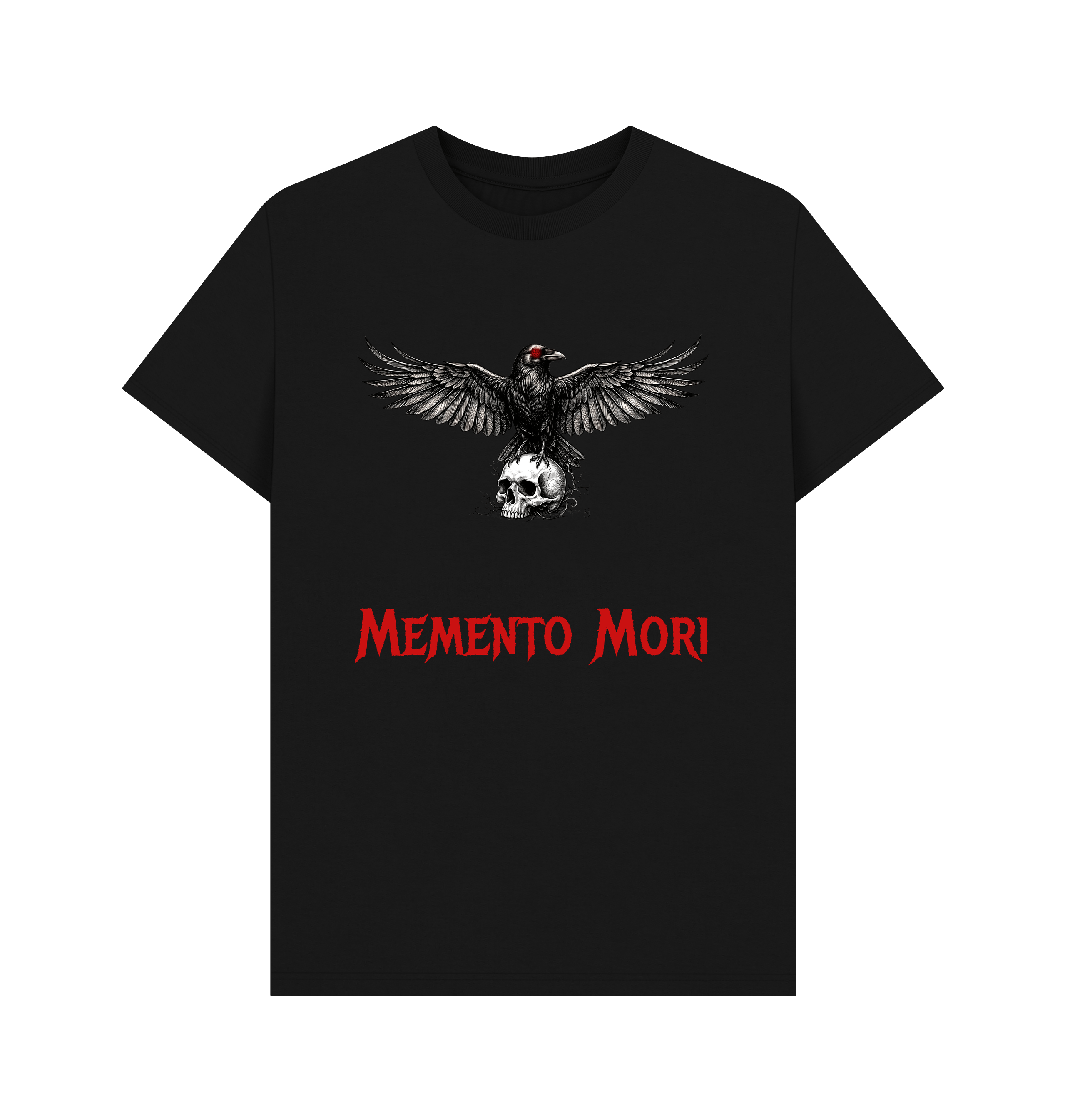 Black Printed T-shirt Front