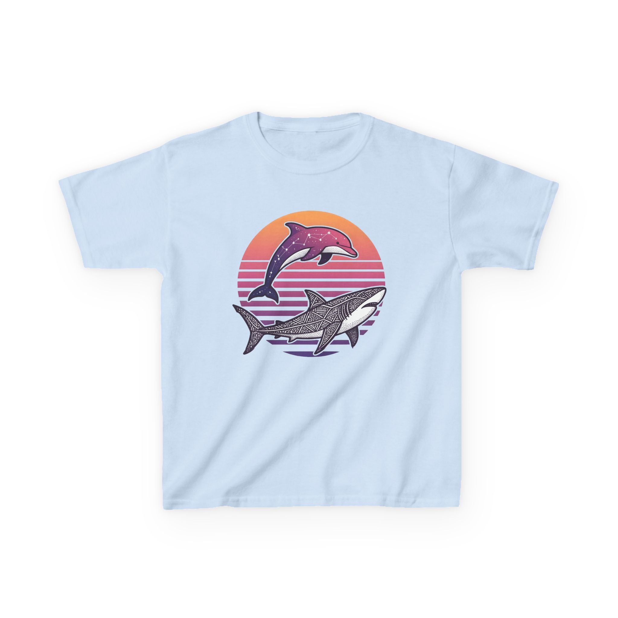 Celestial Sealife - T Shirt, Summer / Sea Life / Dolphins and Sharks