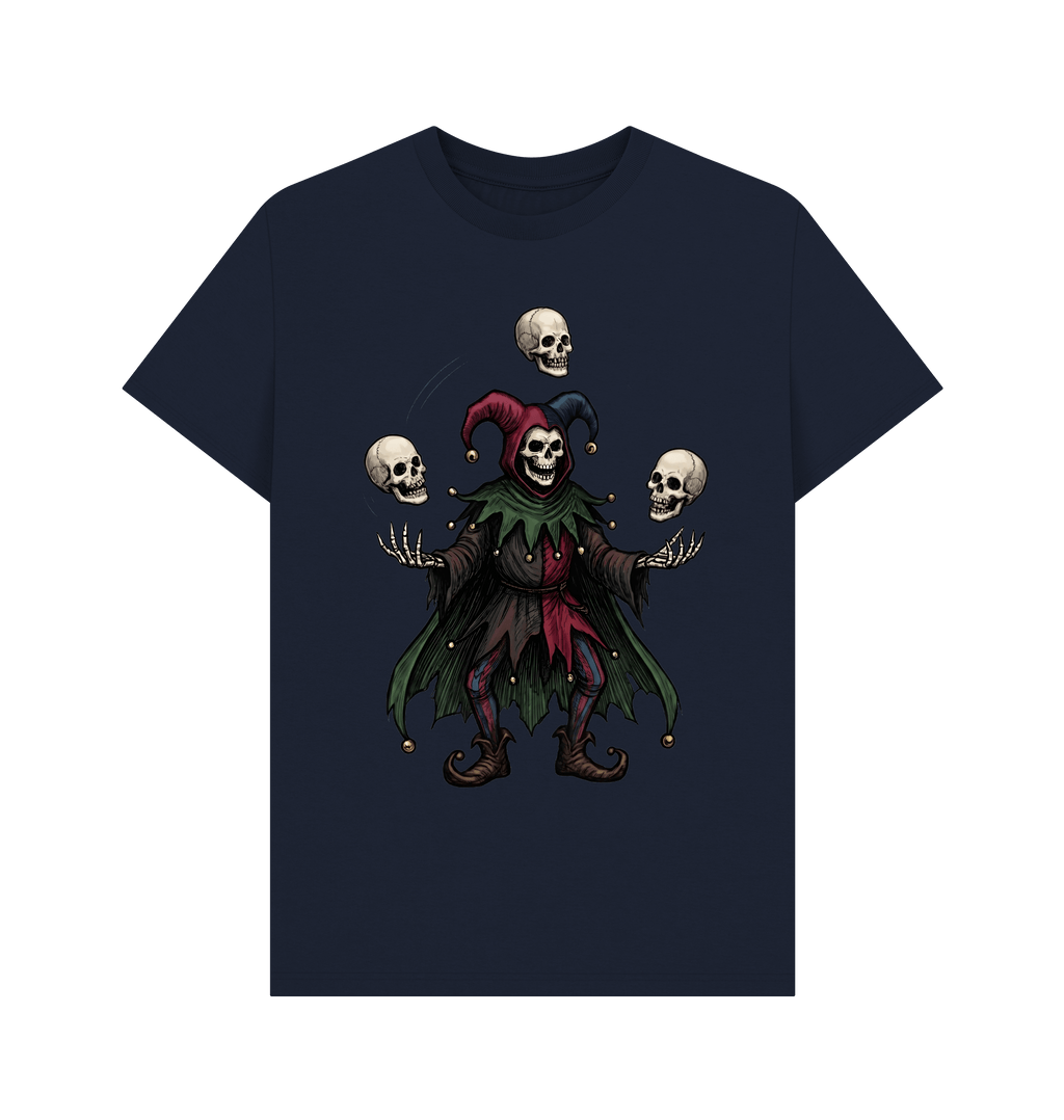 Navy Blue Printed T-shirt Front