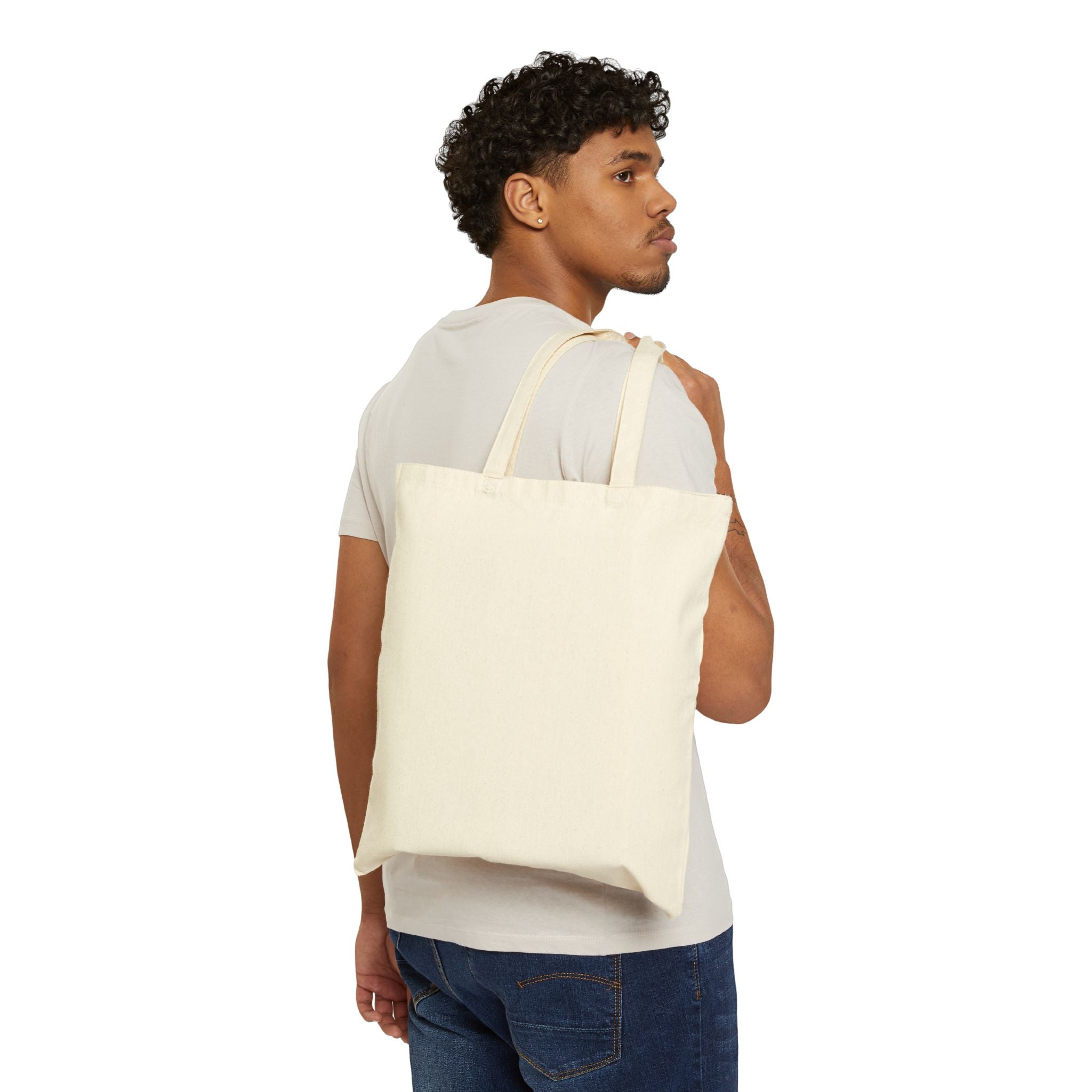 92 Is Half of 99 Cotton Canvas Tote — Funny Math Quote Reusable Bag