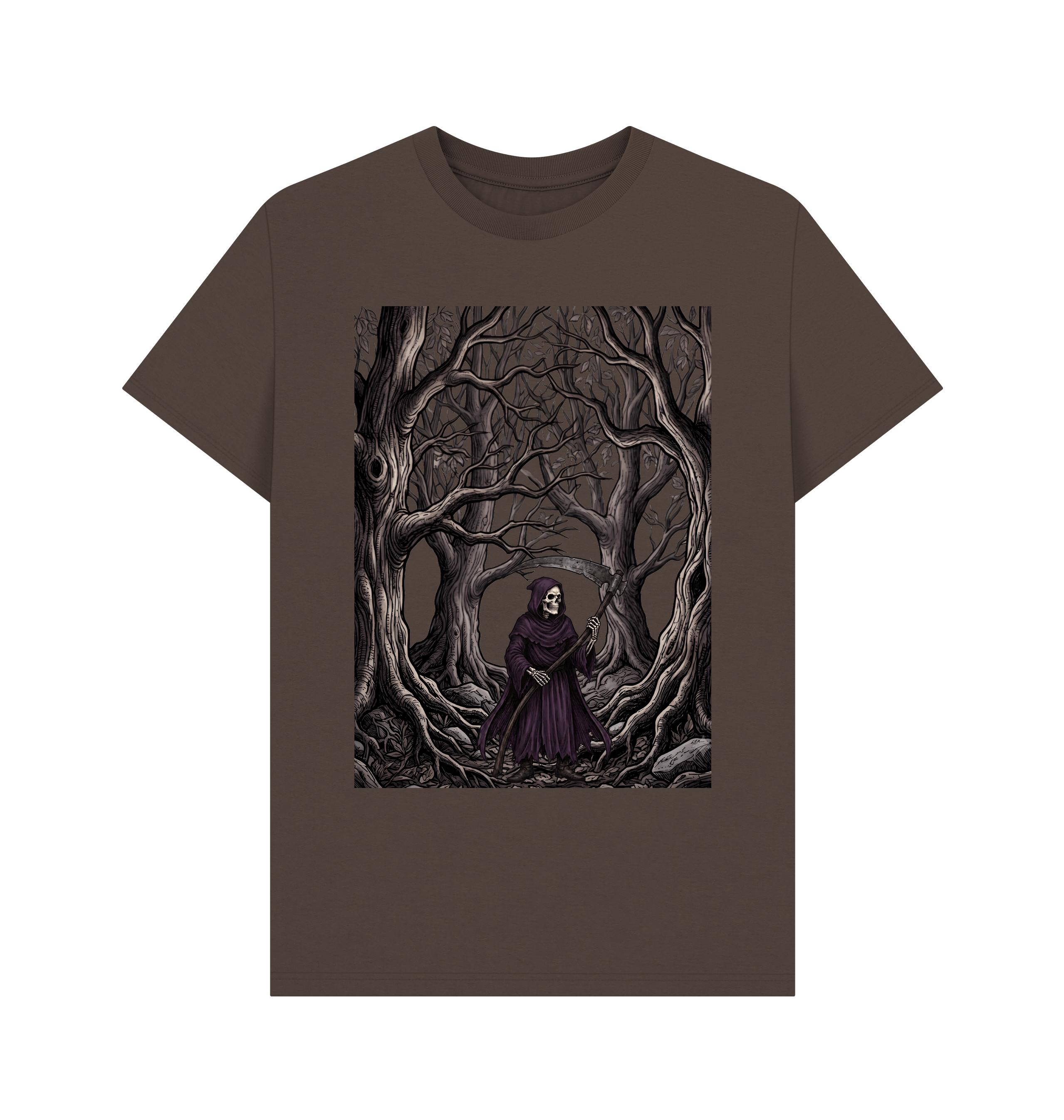 Chocolate Printed T-shirt Front