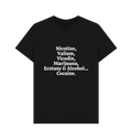Black Printed T-shirt Front