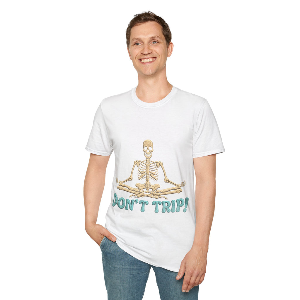Skeleton Yoga T-Shirt - 'Don't Trip' Funny Skeleton GTA 6 Inspired