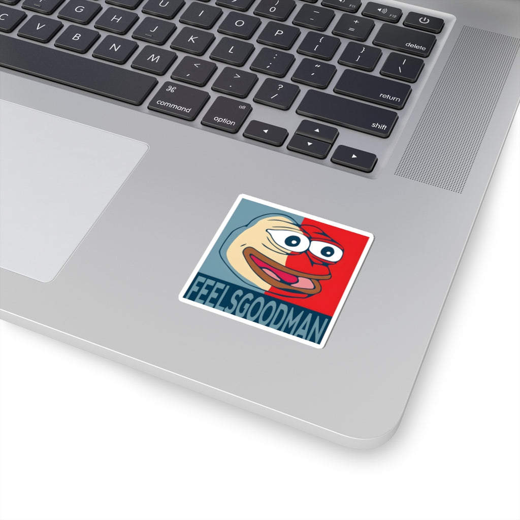 FeelsGoodMan Pepe Sticker — Retro Pop Art Kiss-Cut Vinyl Decal