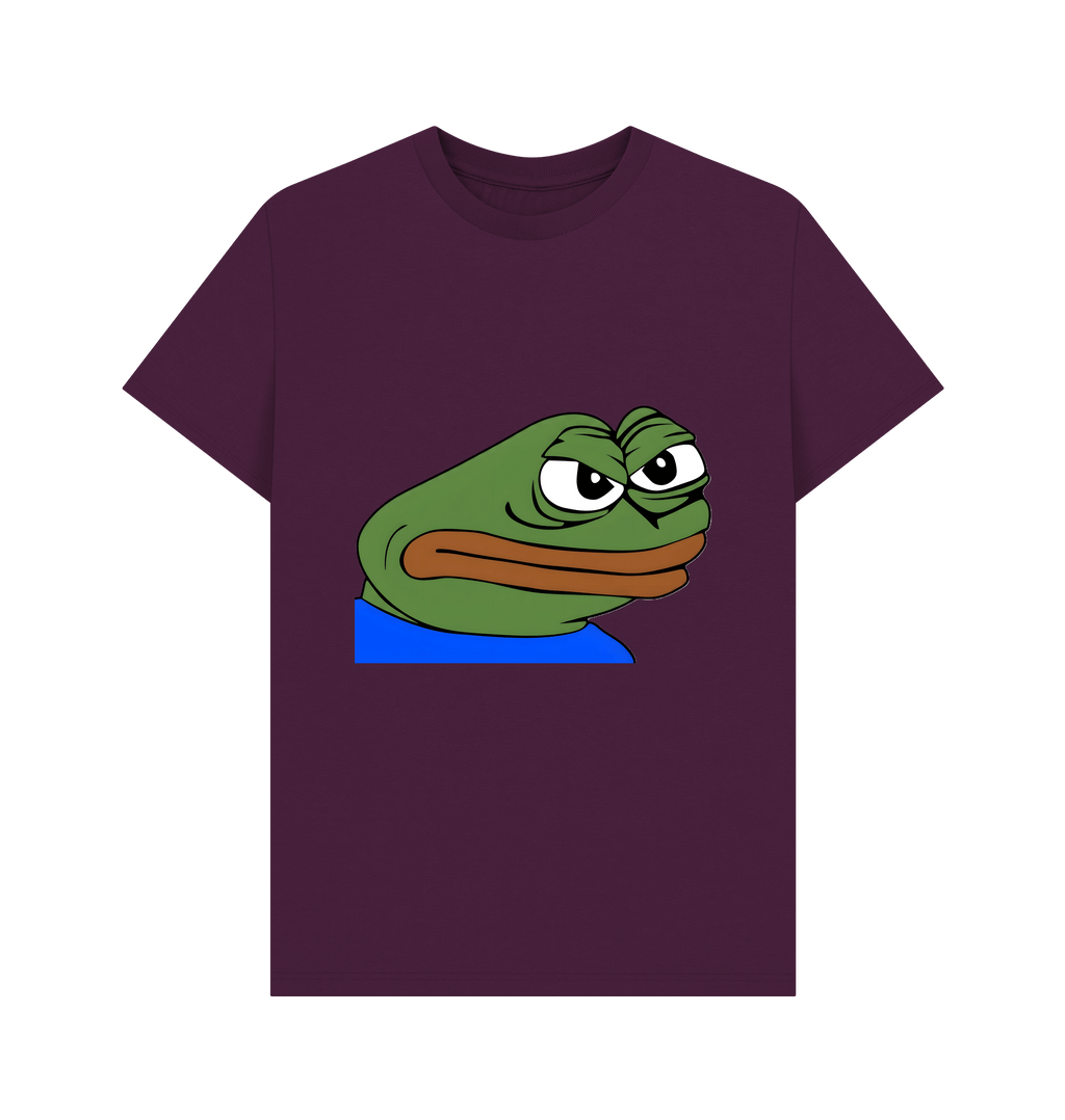 Purple Printed T-shirt Front