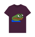 Purple Printed T-shirt Front