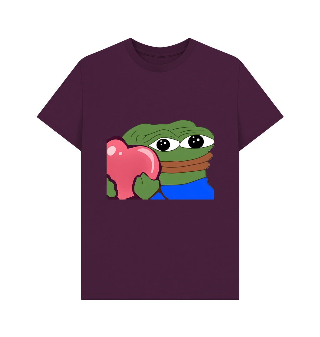 Purple Printed T-shirt Front