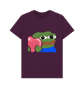 Purple Printed T-shirt Front