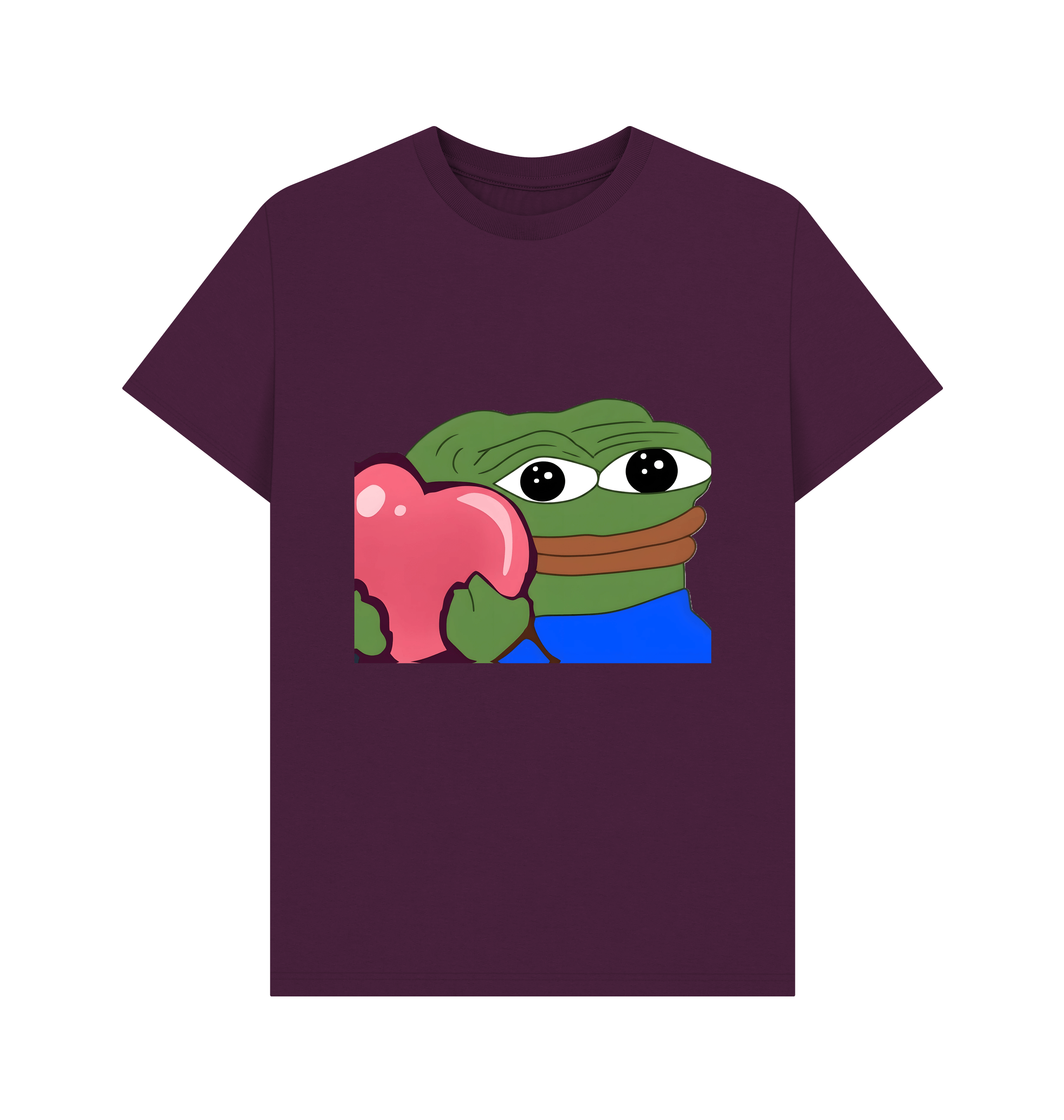 Purple Printed T-shirt Front