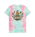 Pastel Tie Dye Printed Premium T-Shirt Front