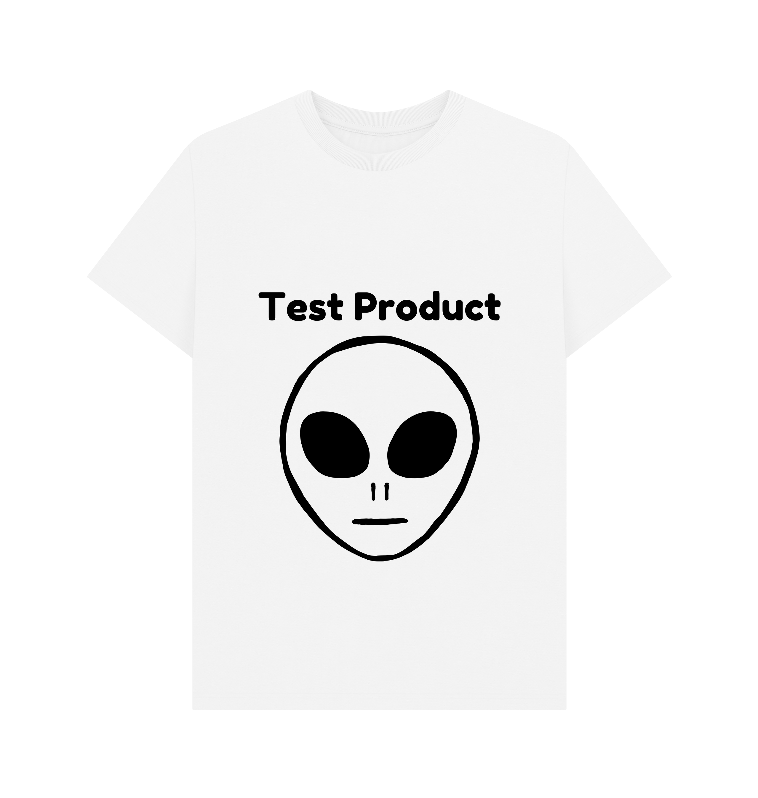 White Printed T-shirt Front