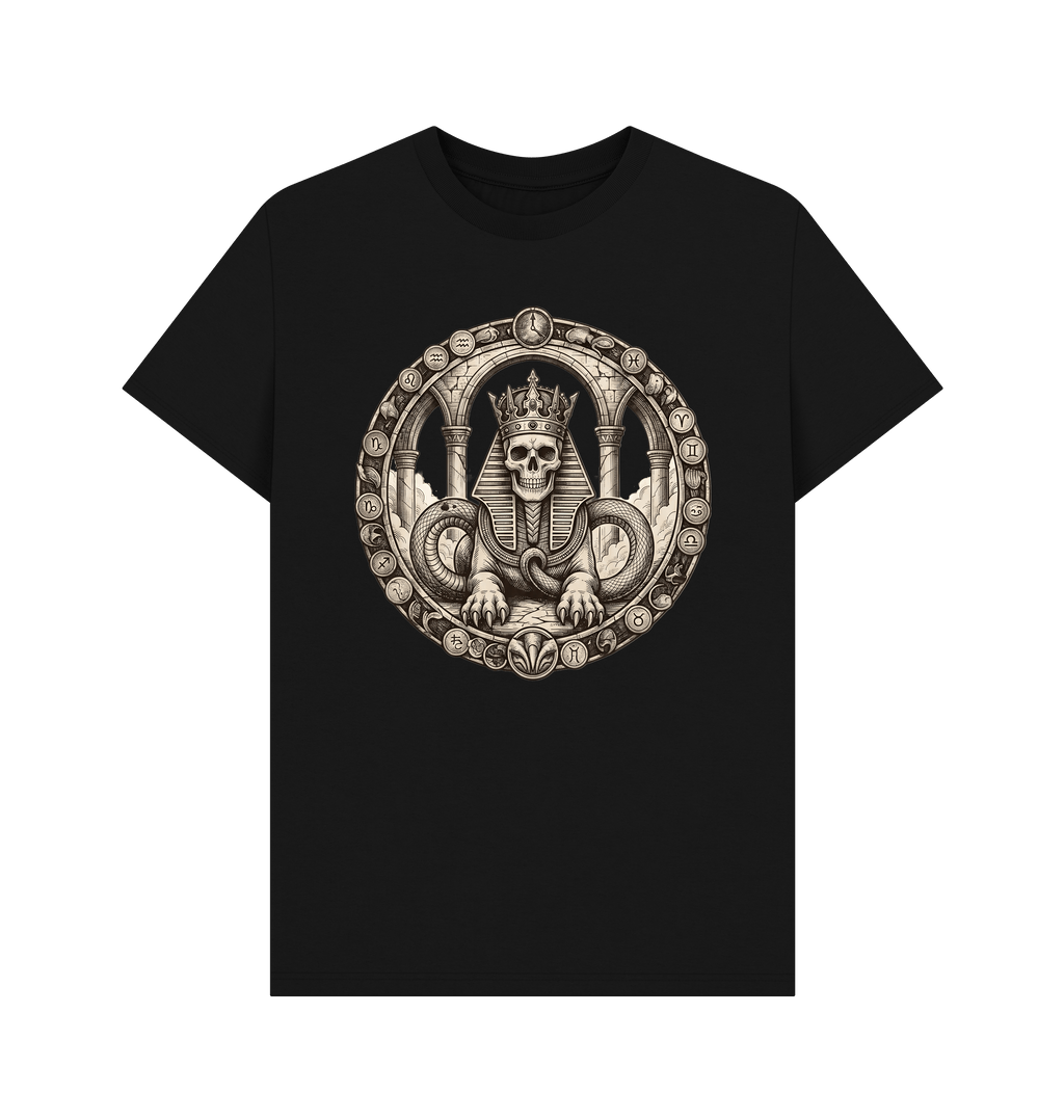 Black Printed T-shirt Front