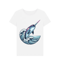 White Printed T-shirt Front