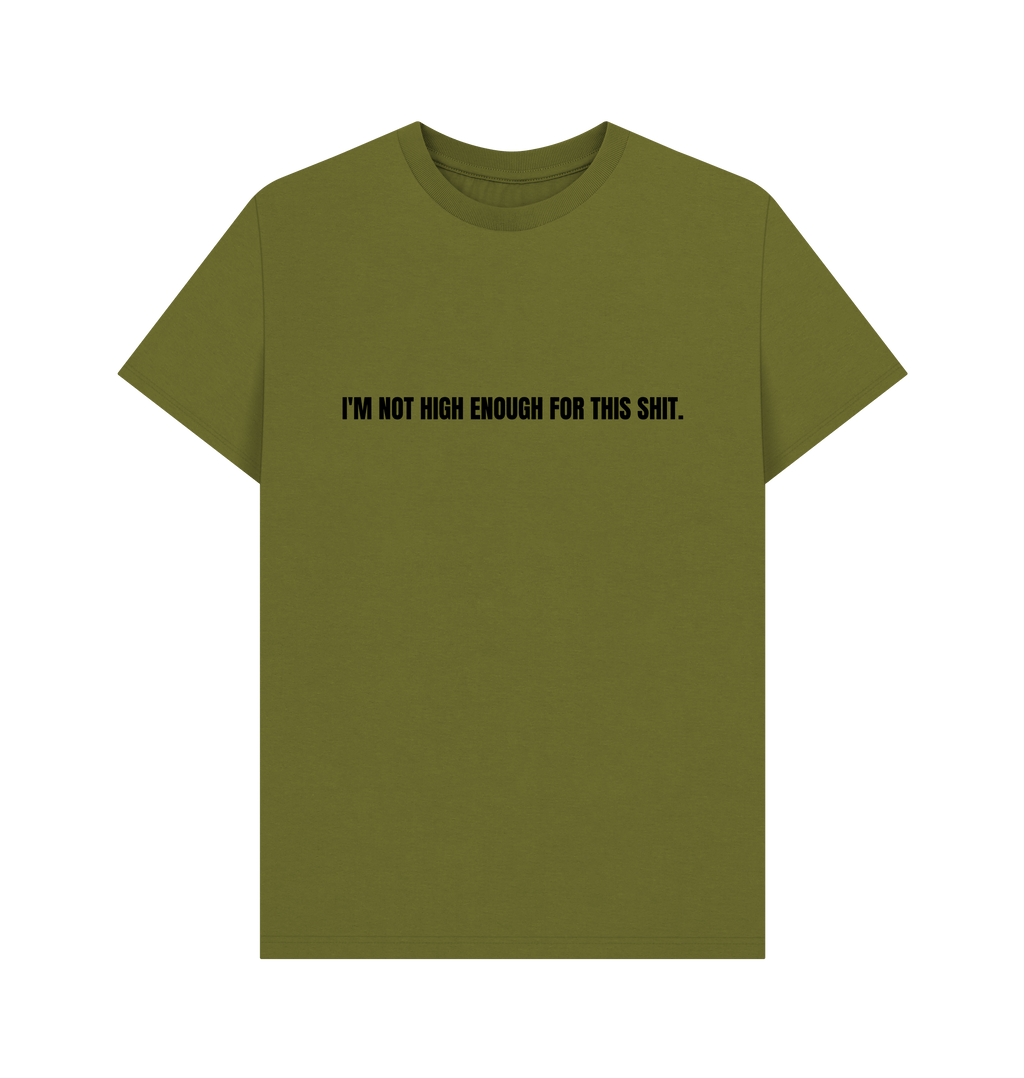 Moss Green Printed T-shirt Front