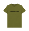 Moss Green Printed T-shirt Front