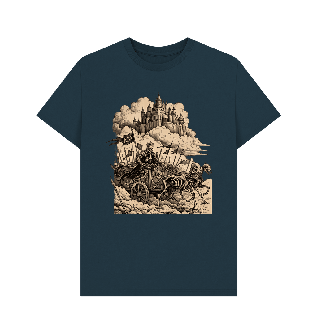 Denim Blue Printed T-shirt Front