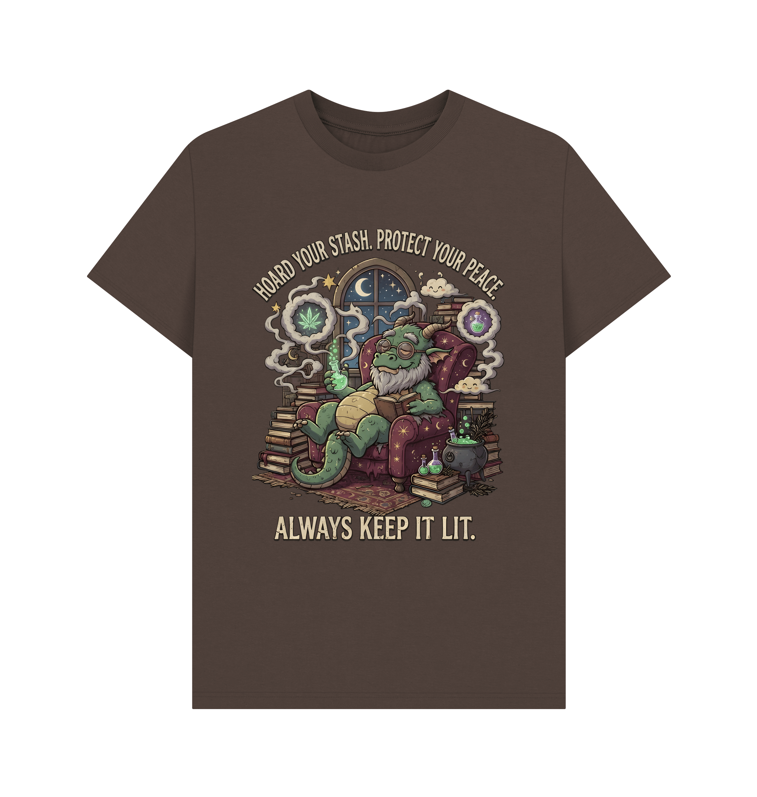 Chocolate Printed T-shirt Front