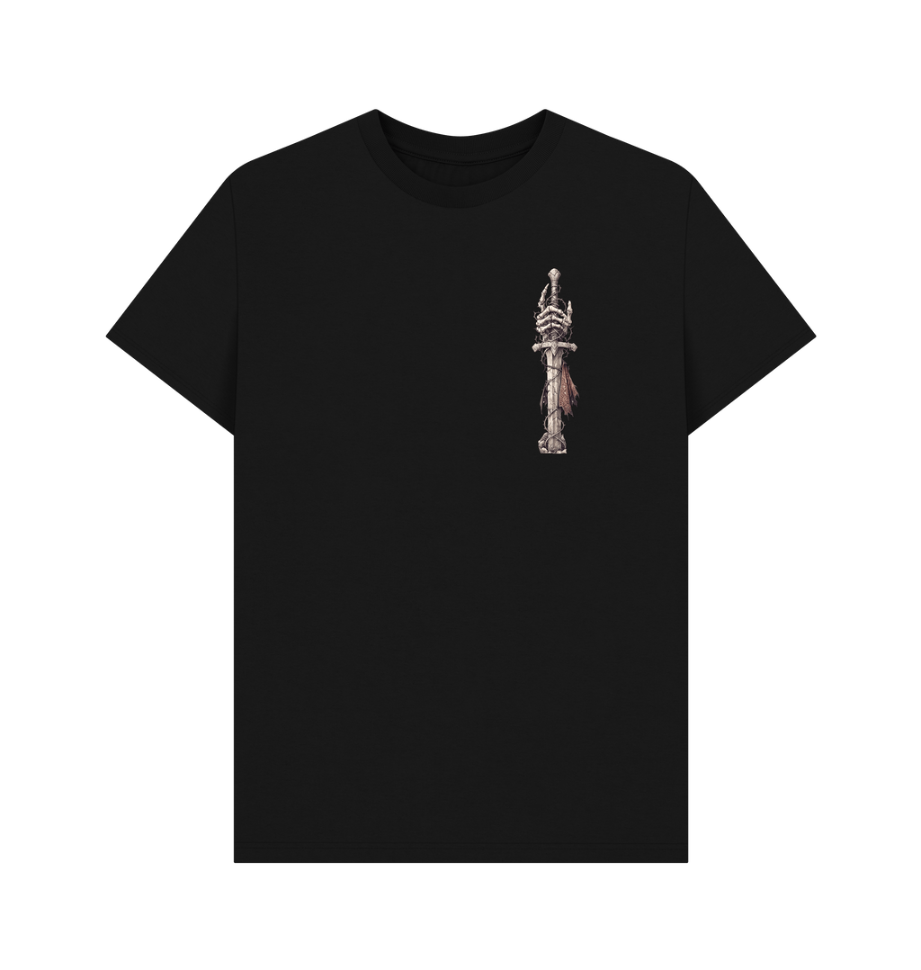 Black Printed T-shirt Front