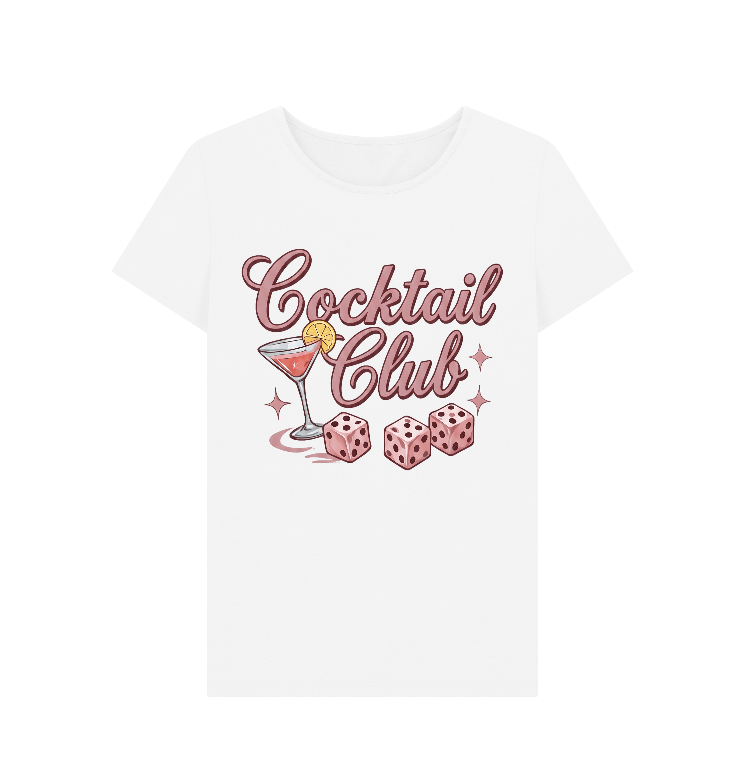 White Printed T-shirt Front